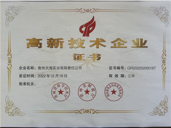 天海高新技术企业2022年
